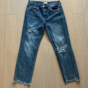 Pistola Denim Jean - Munroe High Rise Cropped Cigarette Take a Walk